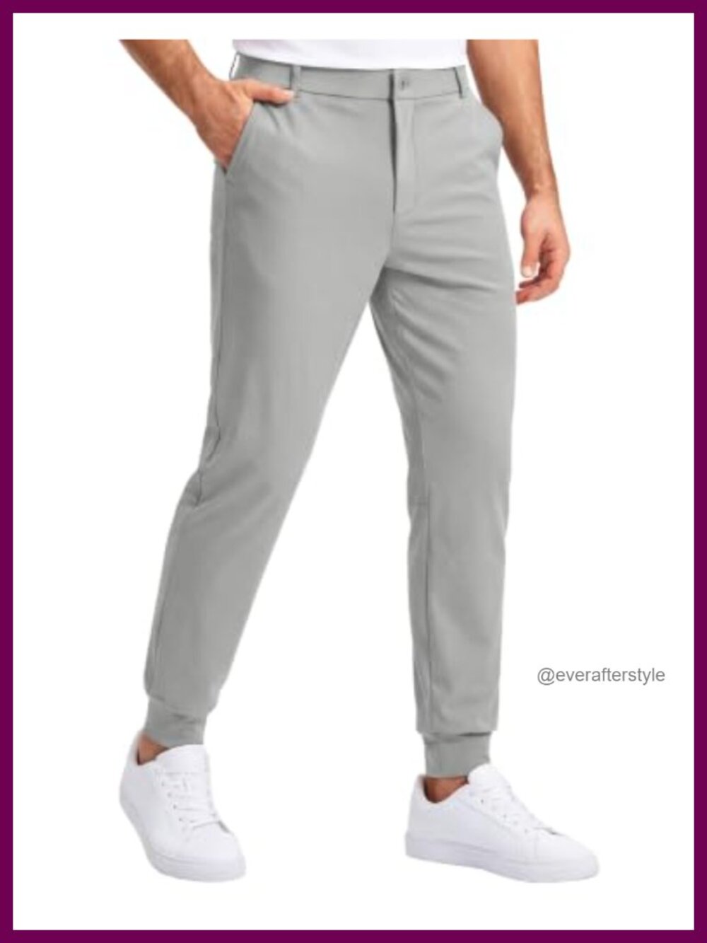 Men's Golf Joggers Slim Fit Stretch Sweatpants Casual Chino Pants
